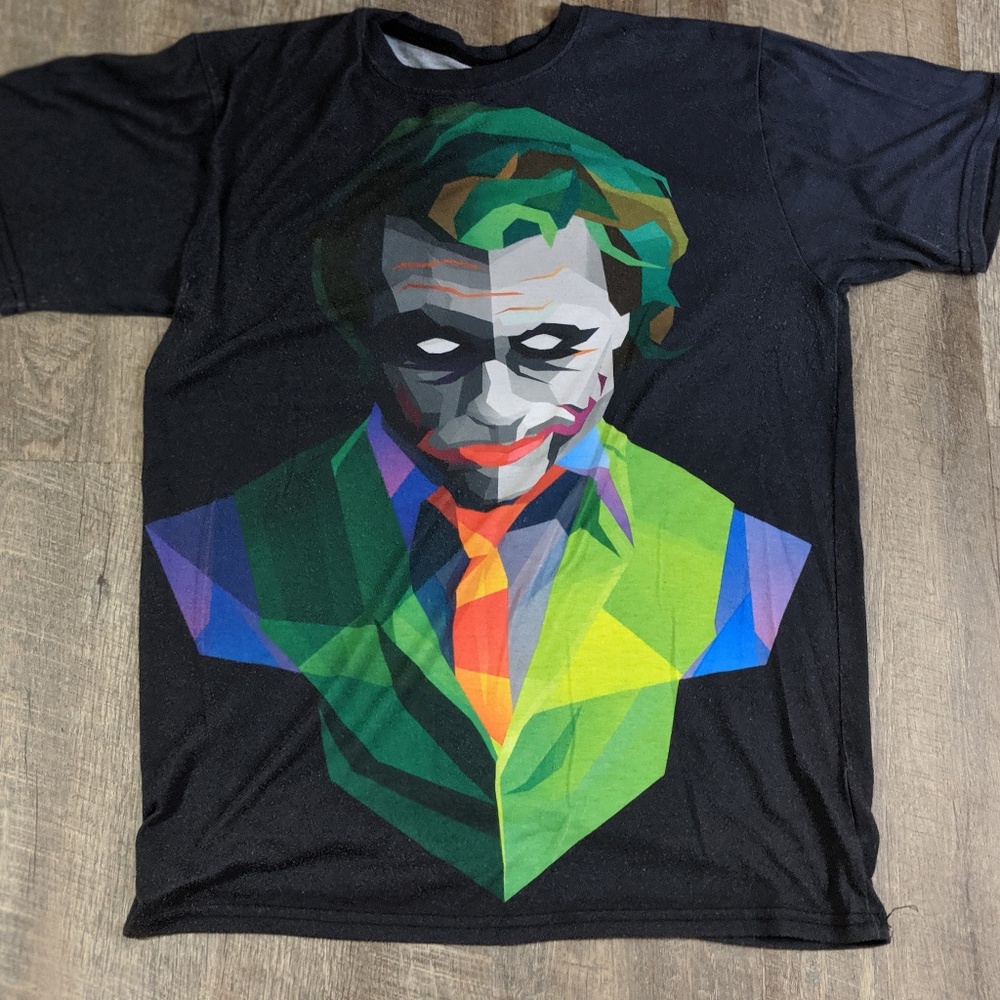 Justin Maller's Heath Ledger Joker Shirt Large